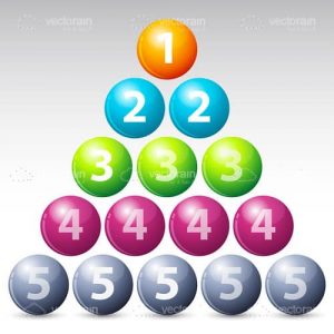 Colorful number balls